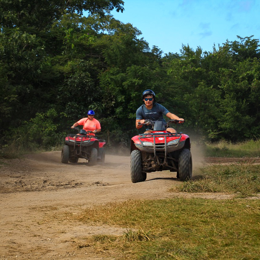 Enjoying a thrilling ATV and snorkel tour in Cozumel